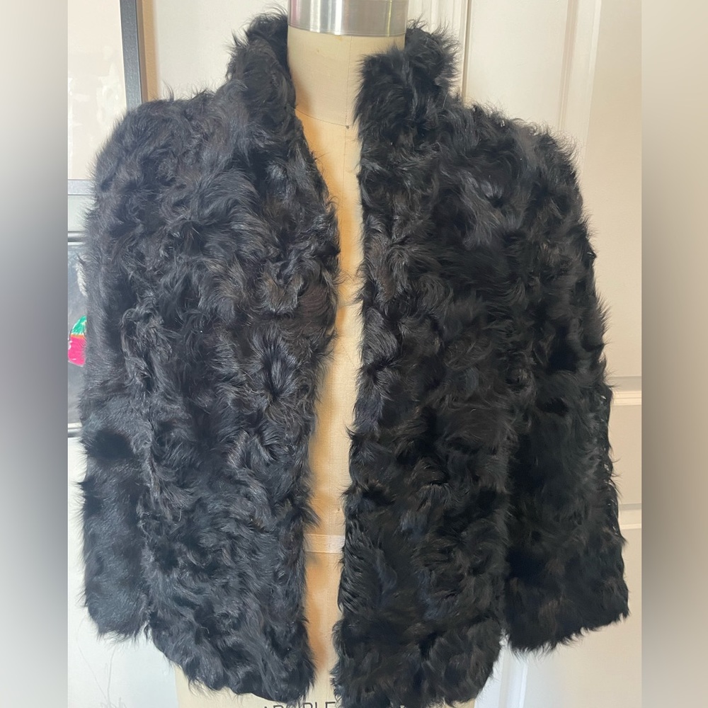 Fancy Fur Dinner Jacket. Sz M Lamb hair